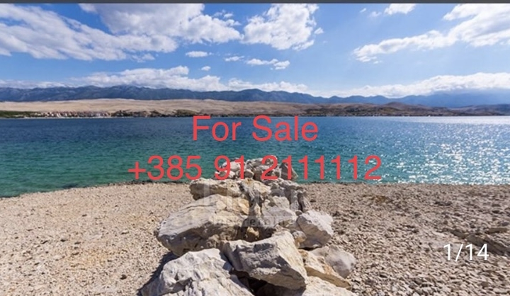 Otok Pag, Novalja, zemljište 121.000m2  uz more zona T-3 Kamp