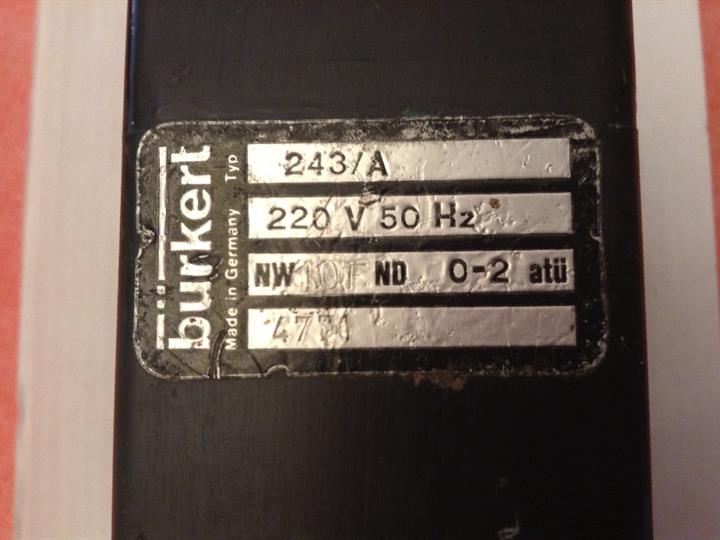 Elektromagnetski ventil Bürkert 243