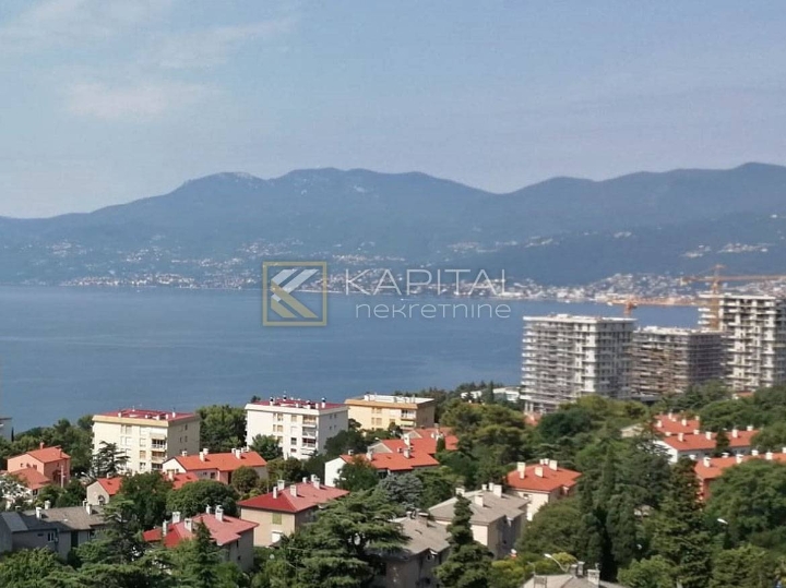 Donji Zamet, adaptiran 1S+DB, namješten, pogled na more