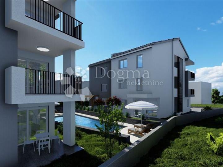 Krk - Šilo - apartman u novogradnji s bazenom