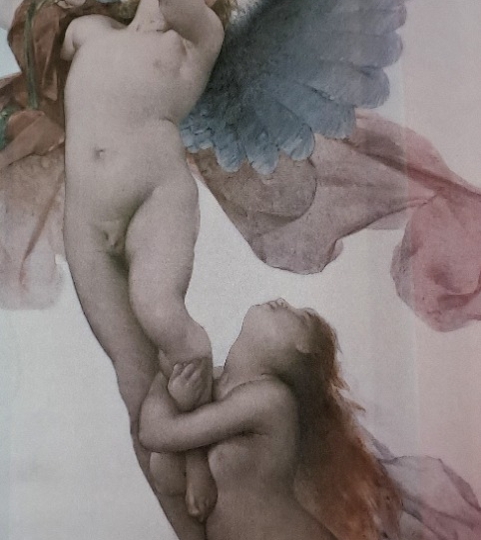 L'Amour et Psyche (1876) E. Medard + drveni okvir