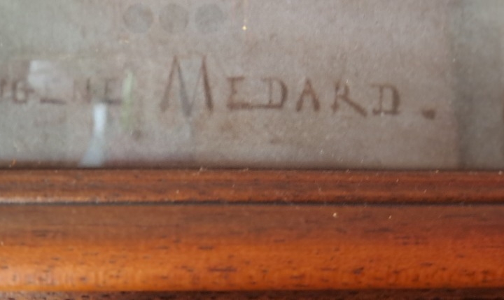 L'Amour et Psyche (1876) E. Medard + drveni okvir
