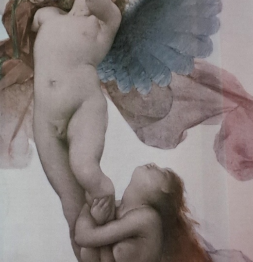 L'Amour et Psyche (1876) E. Medard + drveni okvir