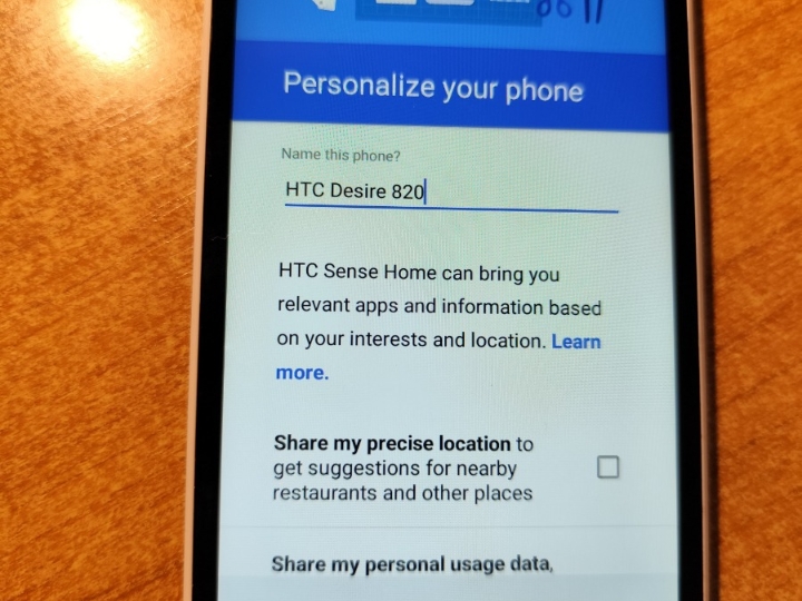 HTC Desire 820