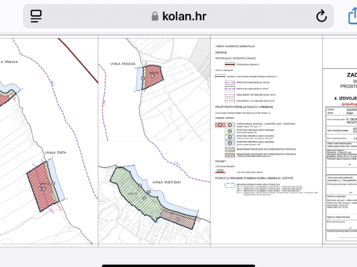 Pag, uz plažu,135.000 m2 s izvorom