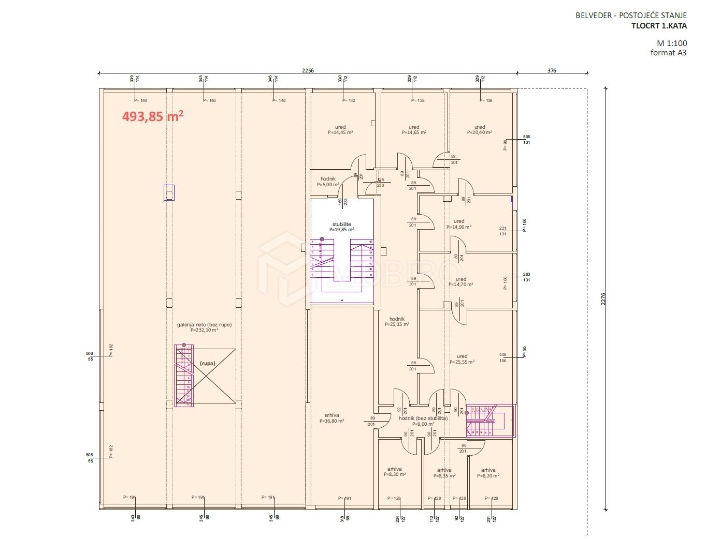 Rijeka, Centar, 1200 m2, parking