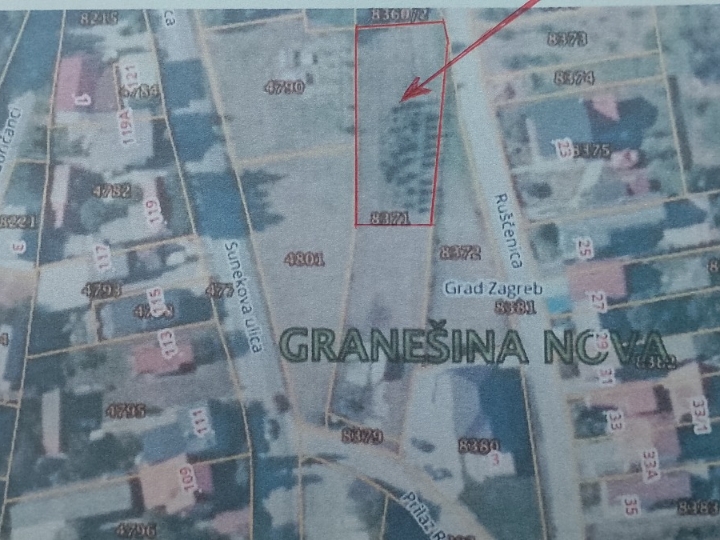 Građ. zemljište uz vrtić 850 m2, Zagreb