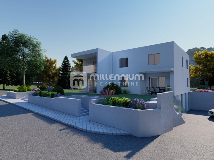 Kastav, novogradnja, 3S+DB, balkon, vrt, garaža i parking