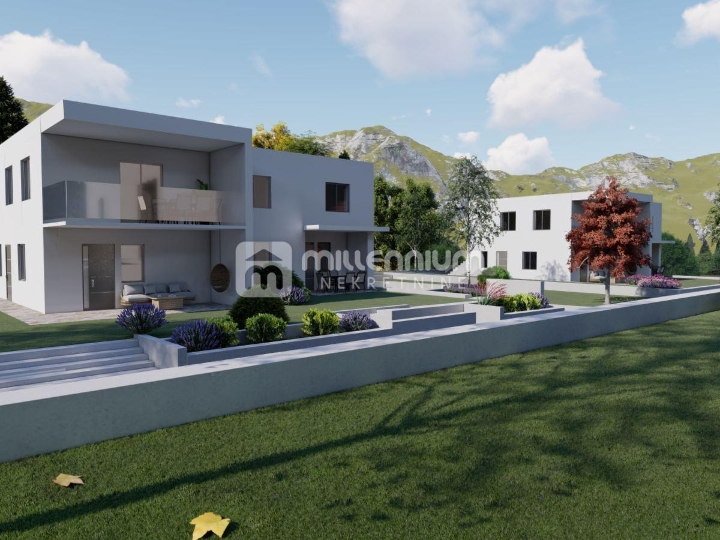 Kastav, novogradnja, 3S+DB, balkon, vrt, garaža i parking