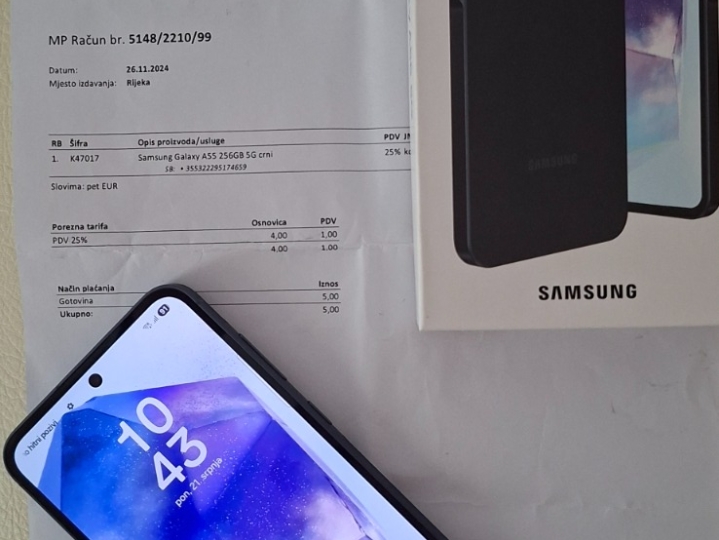 Samsung A55, 8/256