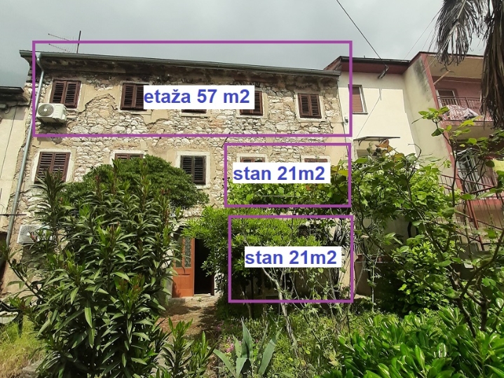 Donja Vežica -3 stana u starini