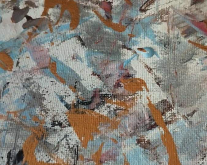 Triptih acryl na platnu
