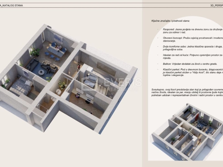Rijeka, stan u centru grada, 110 m2