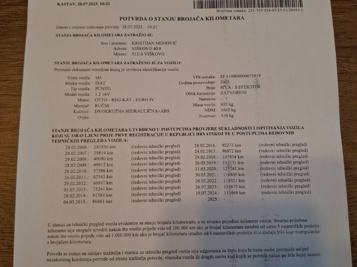 Fiat Punto 1.2 16V redizajn