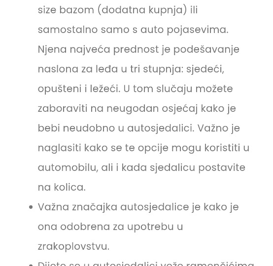 Peg Perego Lounge autosjedalica