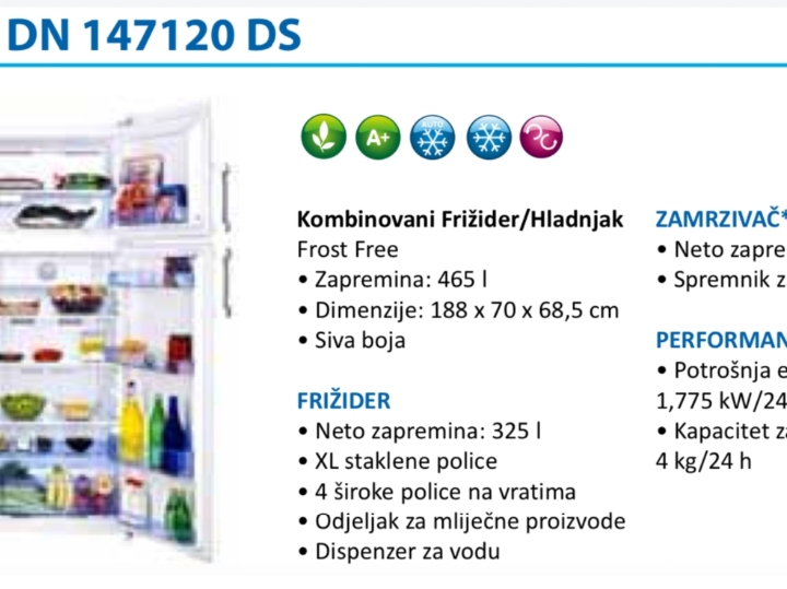 Hladnjak Beko DN 147120 DS