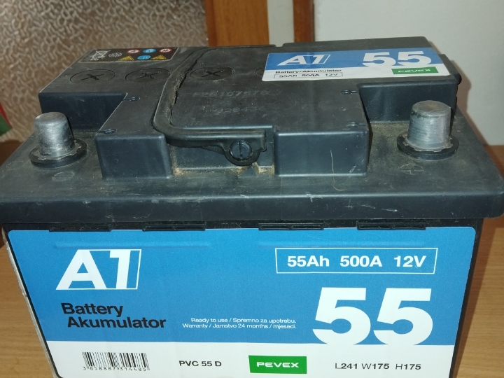 Akumulator A1 12v 55Ah pod garancij