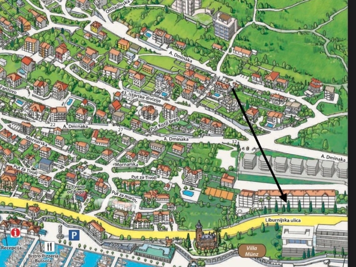 Ičići apartman 43 m2 - 80 m od mora