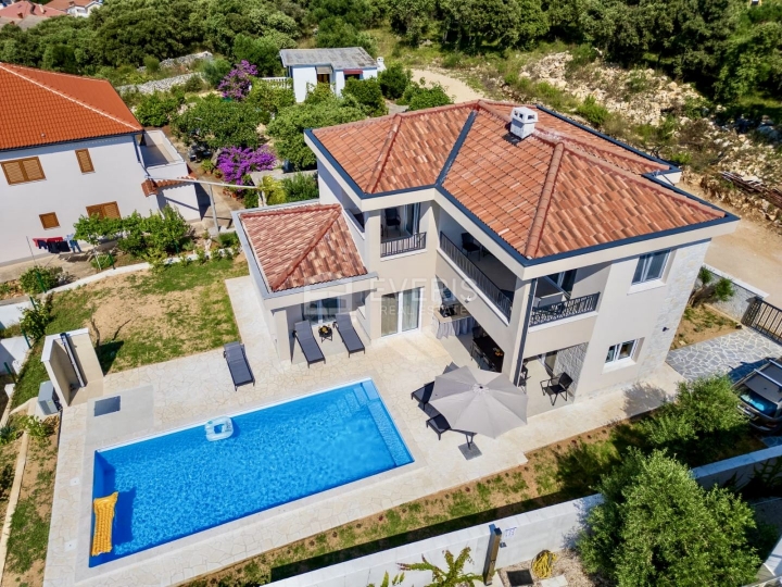 Novalja, Jakišnica, Kuća s bazenom, 160m2