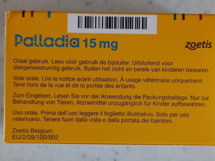Palladia 15mg, 19tbl