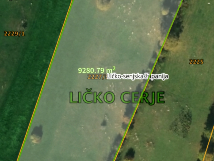 Ličko Cerje - zemljište