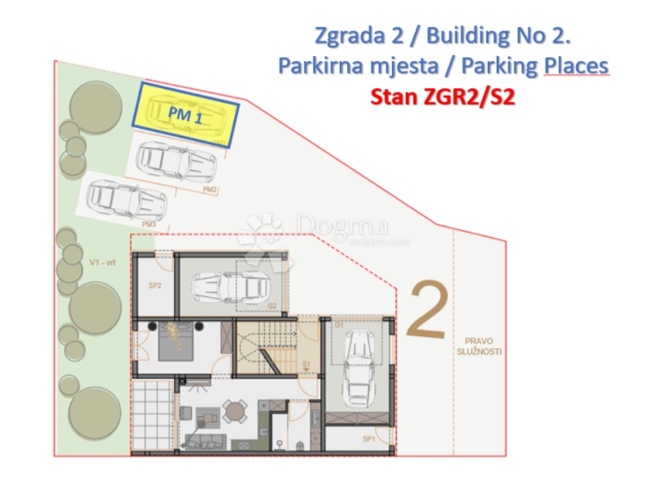 Najbolja dostupna lokacija! ZGR2/S2, 1. kat, dvije spavaće sobe