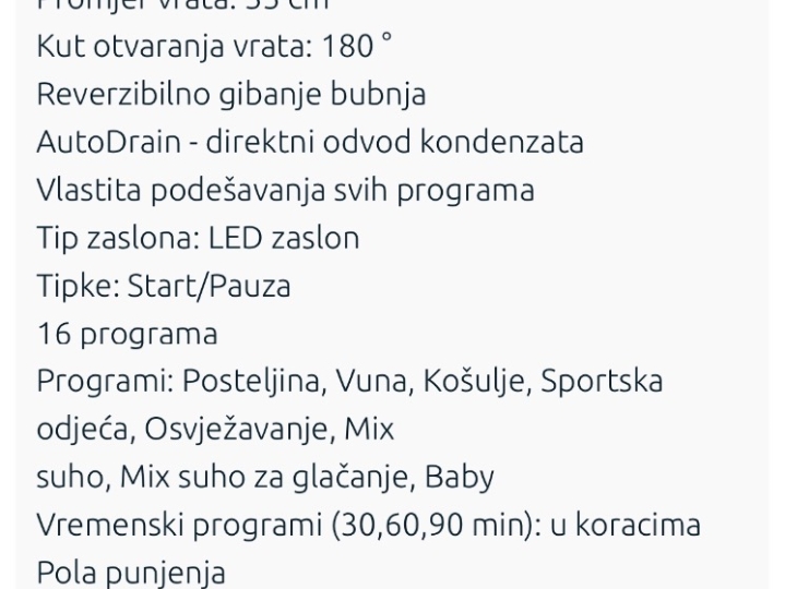 Gorenje Twin Air sušilica