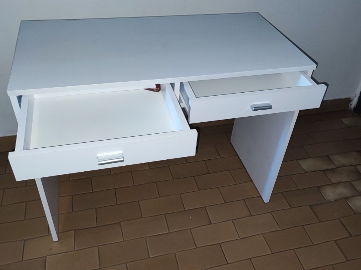 Radni stol, bijeli, 100x50x76