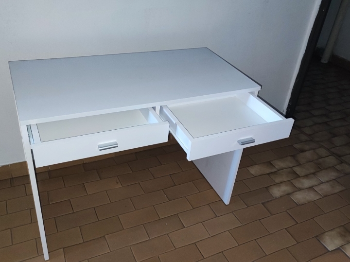 Radni stol, bijeli, 100x50x76