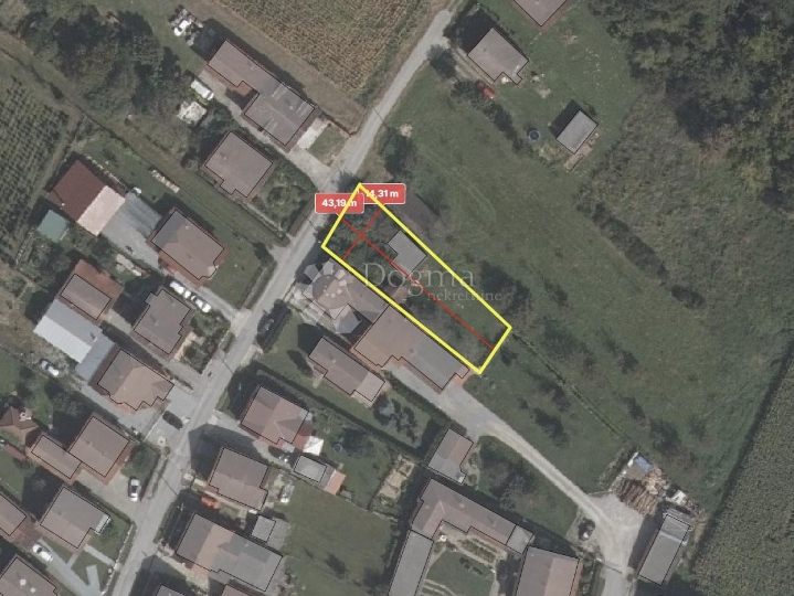 Građevinsko zemljište 558 m² u Bjelovaru, mirna lokacija