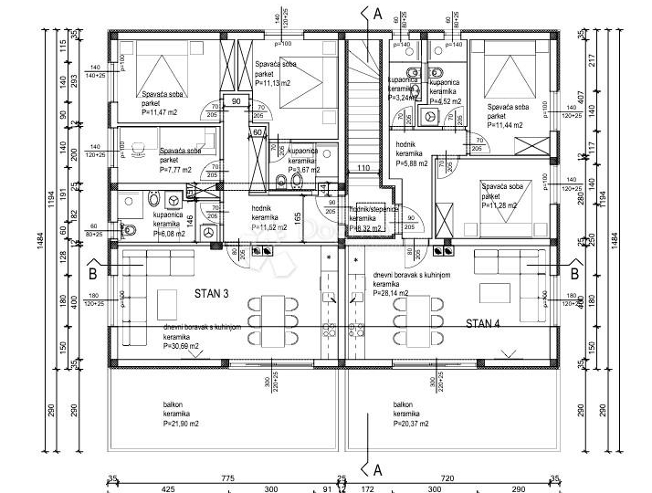 Luksuzan stan na 1. katu 2 km od mora - Poreč