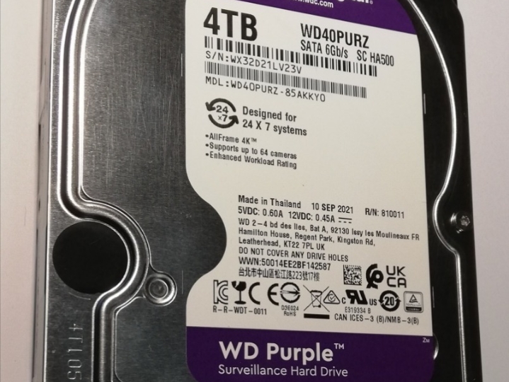 Hdd WD Purple 4Tb
