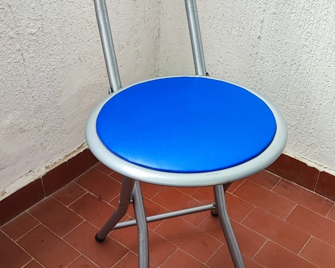 Stolica sklopiva metalna, 2 kom