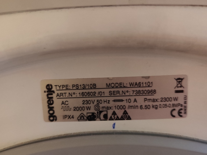 Perilica rublja Gorenje WA 61101