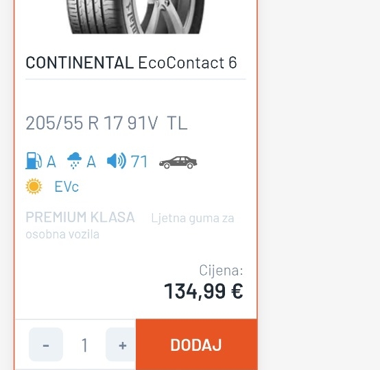 Gume nove Continental Ecocontact 6