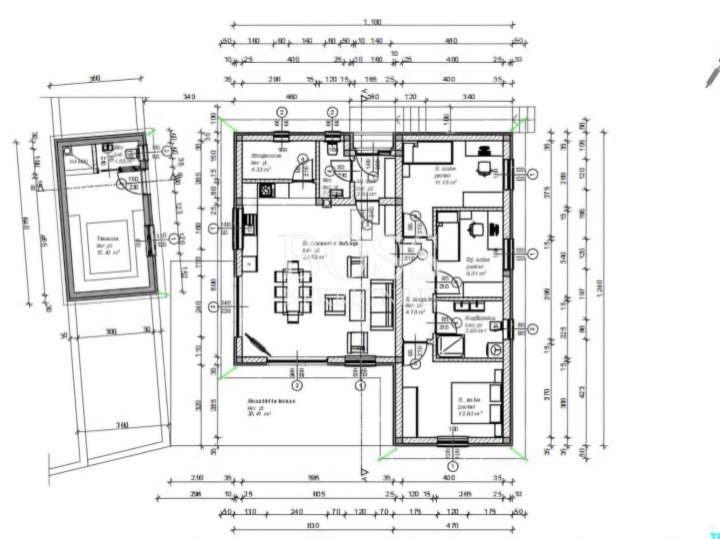 Dobreć, građevinski teren 1480m2