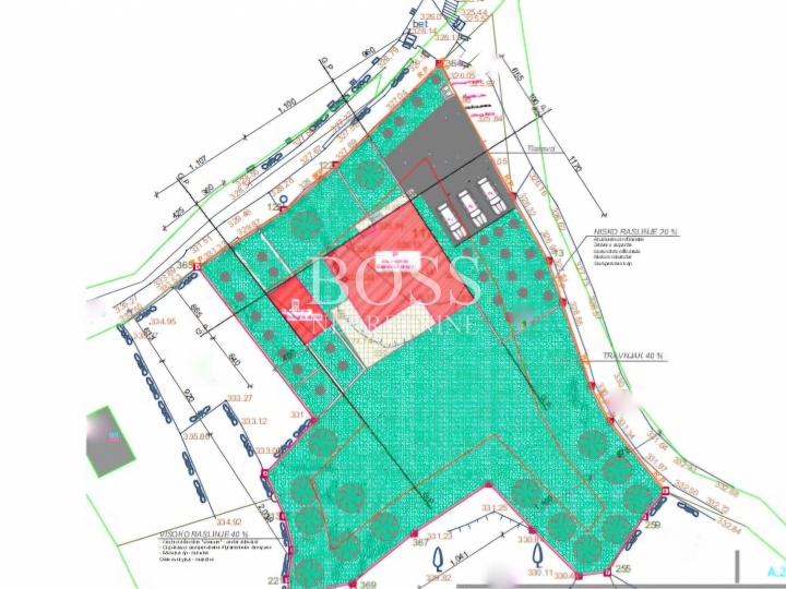 Dobreć, građevinski teren 1480m2