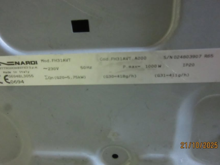 Ugradbena ploča 3+1 Nardi