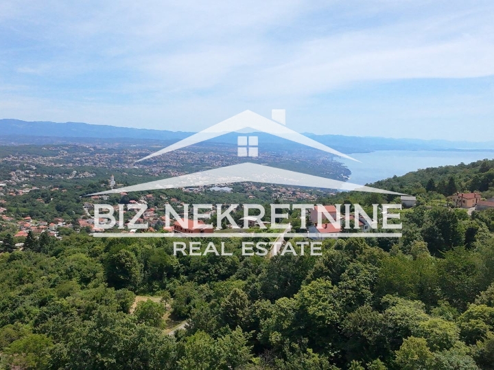 Matulji-Rukavac, građevinsko zemljište s pogledom na more