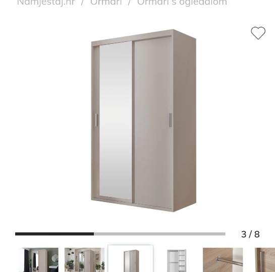 Ormar dvokrilni klizni