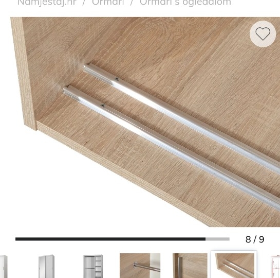 Ormar dvokrilni klizni