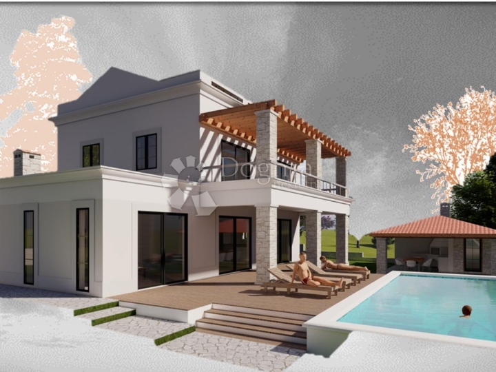 Građevinska parcela na mirnoj lokaciji s idejnim projektom