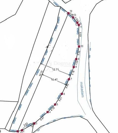 Sniženo! Građevinsko zemljište Juršići