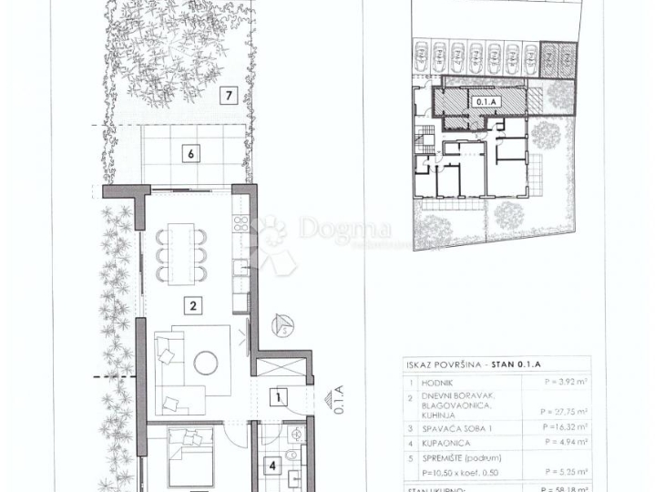 Istra - moderni stanovi u Taru, stan 0.1.A