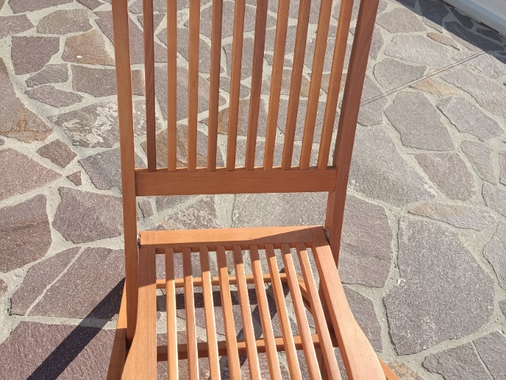 Vrtni set, drvo stol+4 stolice