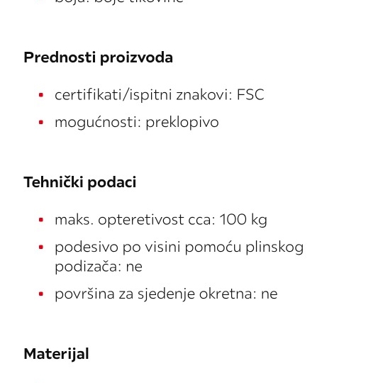 Vrtni set, drvo stol+4 stolice