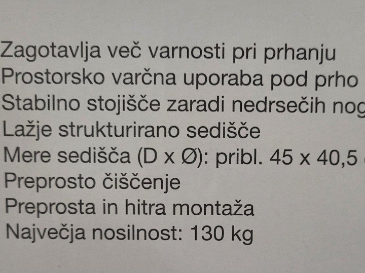 Stolica za tuširanje