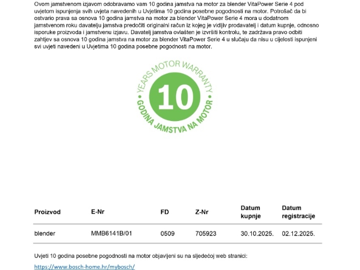 Blender Bosch MMB6141B VitaPower