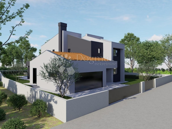 Građ. zemljište s Građ. dozvolom za obiteljsku kuću i bazen