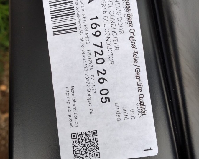 Mercedes B klasa, vrata